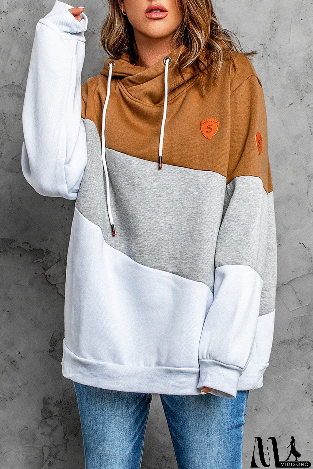 MidiSono - Womens Cowl Neck Hoodie