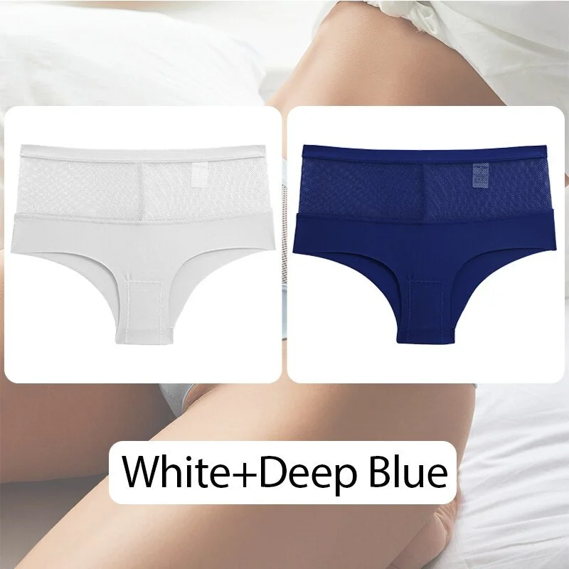 FINETOO Women Mid-Rise Panties Hollow Out Seamless Underwear Ladies Underpants Sexy Panty Comfortable Female Briefs Lingerie New