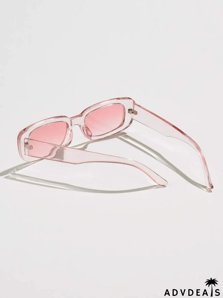 Clear Frame Tinted Lens Sunglasses
