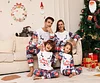 Family Snowman Flower Deer Letters Christmas Parent-child Pajamas