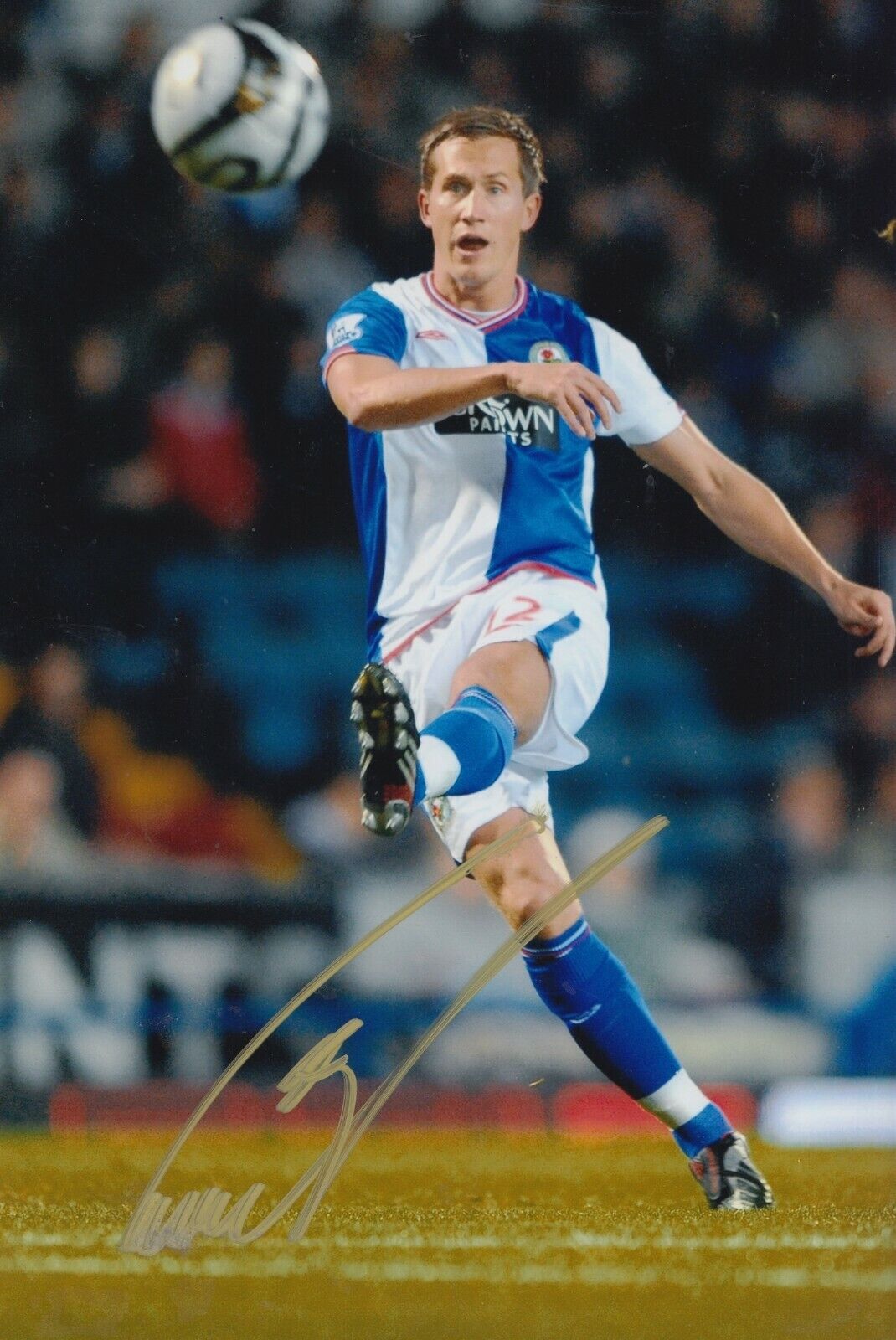 Morten Gamst Pedersen Hand Signed 12x8 Photo Poster painting - Blackburn - Football Autograph.