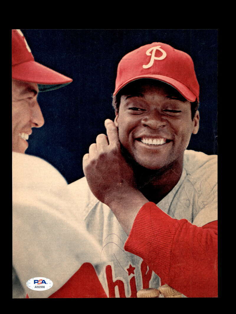 Richie Dick Allen PSA DNA Coa Signed 8x10 Vintage Phillies Photo Poster painting Autograph