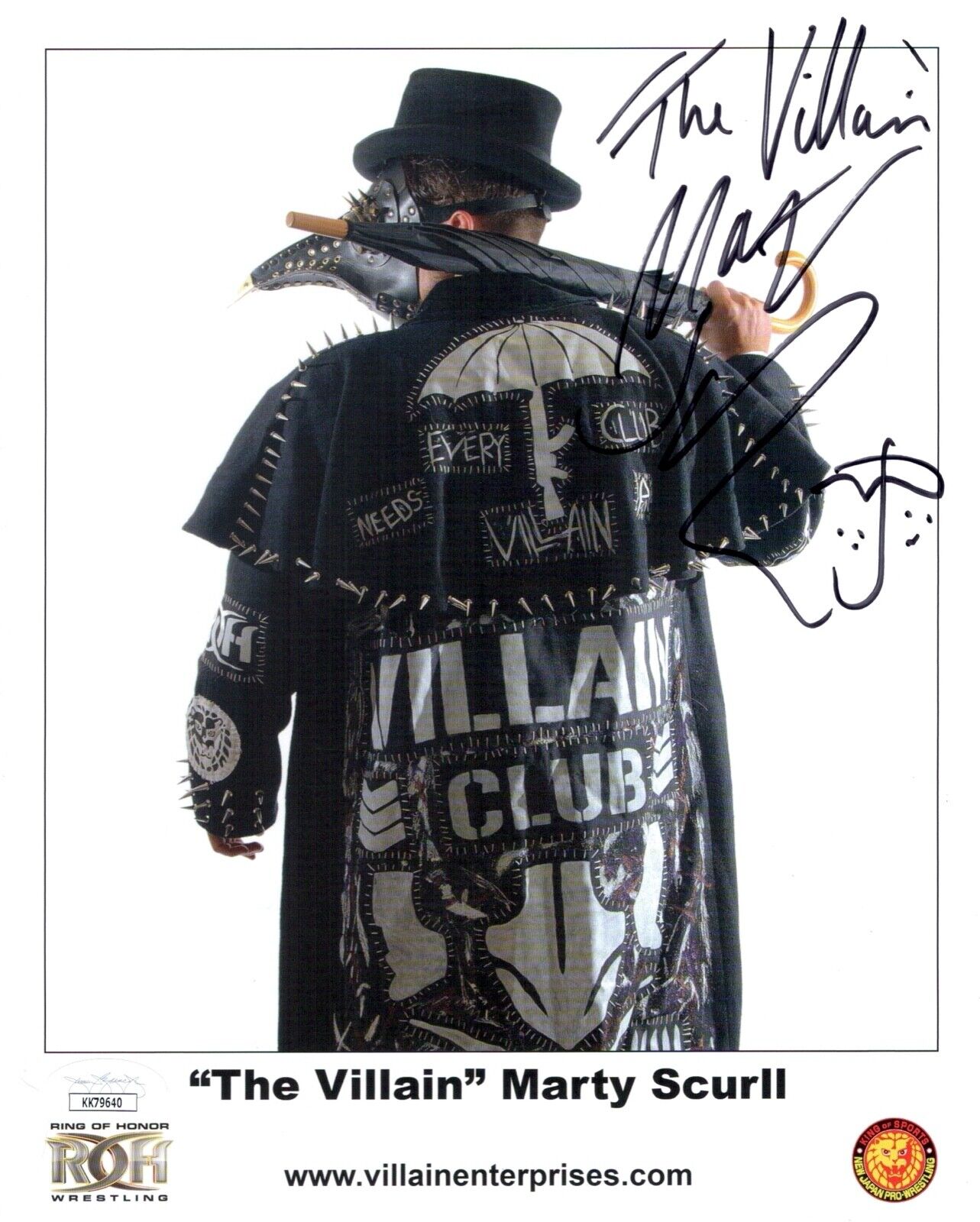 MARTY SKURLL Signed 8x10 Photo Poster painting WWE Japan Pro Wrestling Autograph JSA COA Cert