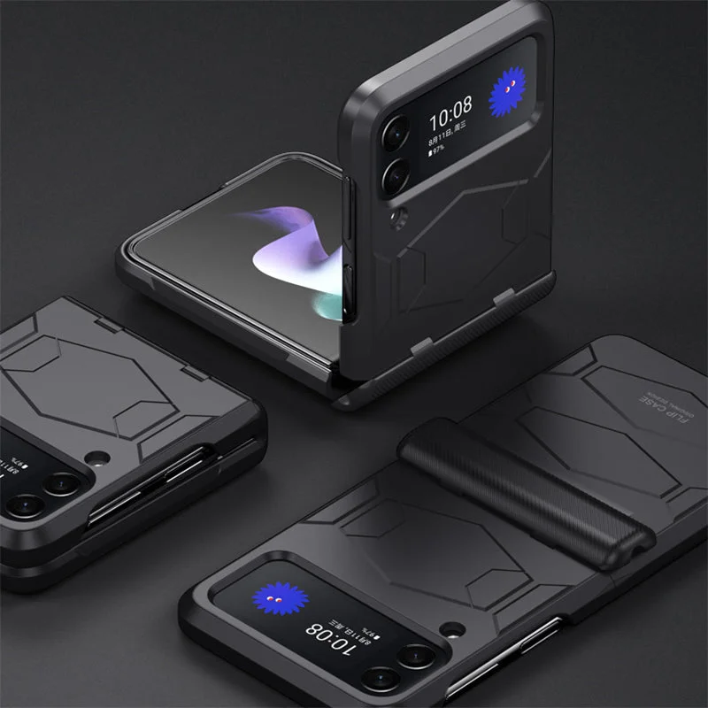 Samsung Z Flip 3/4 all-inclusive chain anti-fall hard shell protective case