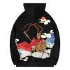 Heavy Industry Embroidered Monkey King Loose Long-sleeved Men's Hooded Autumn Coat