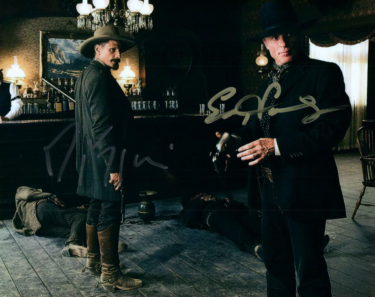 Ed Harris Viggo Mortensen signed 8x10 Photo Poster painting autograph Picture autographed + COA