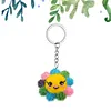 Sunflower Beaded Counted Cross Stitch Ornament Kit Cross Stitch Bead Keychain (B)