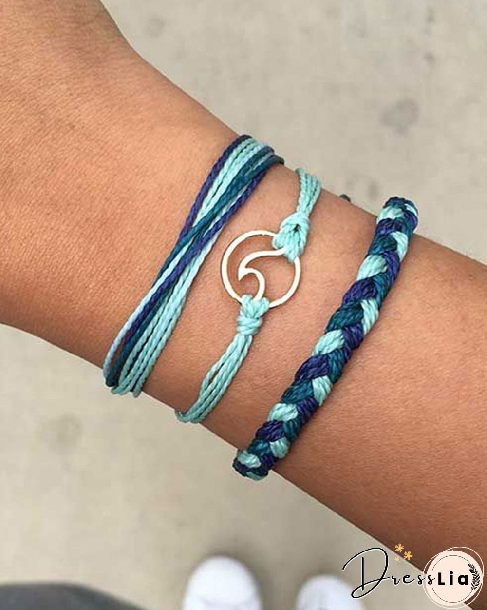 Bohemian Three-pieces Braided Bracelet