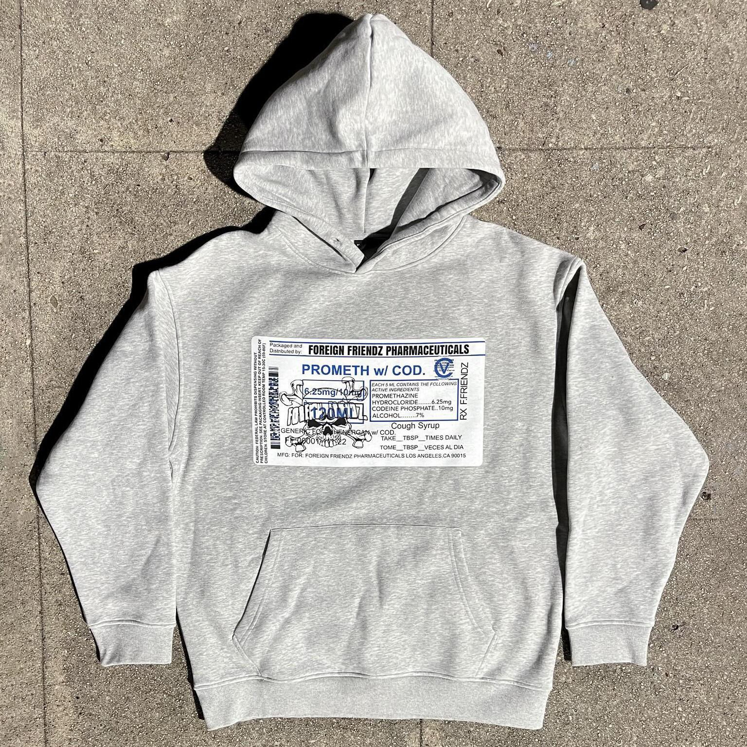 Lettera Geometric Print Long Sleeve Hoodies