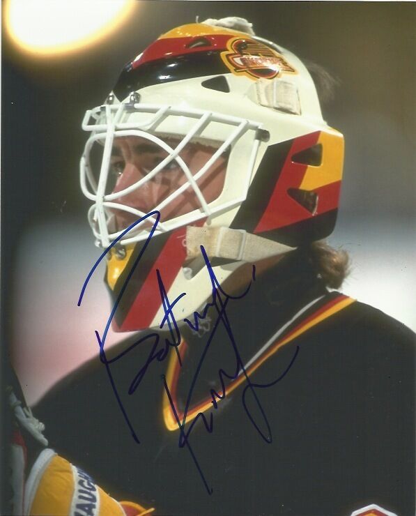 Vancouver Canucks Kirk McLean Signed Autographed 8x10 Photo Poster painting COA