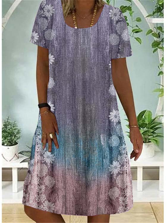 Women Long Sleeve V-neck Graphic Floral Printed Top