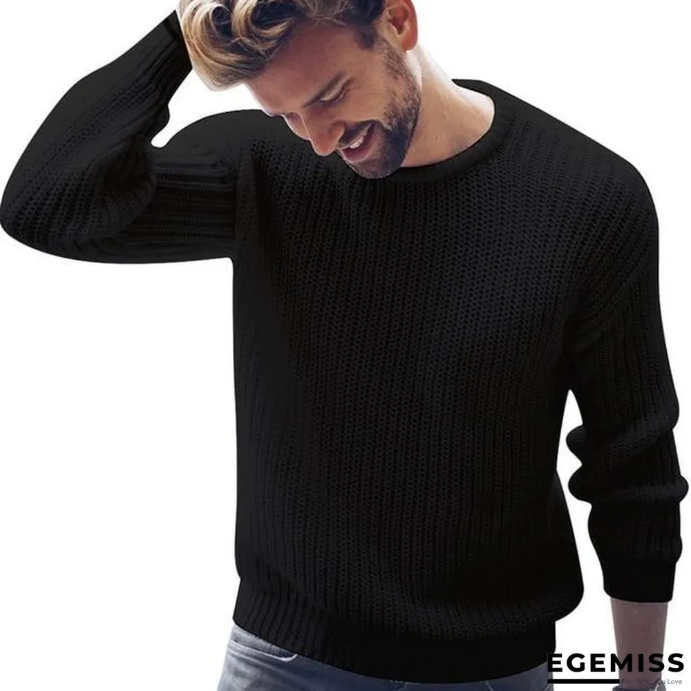 Cotton Sweater Men Pullover Casual Jumper For Male  Knitted Korean Style Clothes Plus Size | EGEMISS