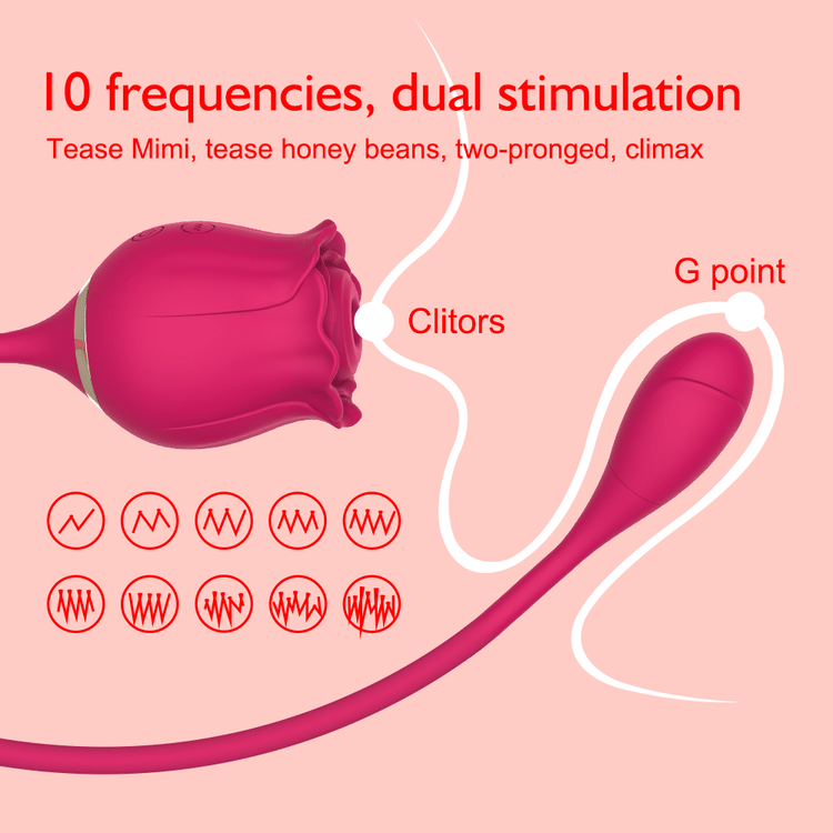 Rose Sucker Oral Vagina Sucking Vibrator
