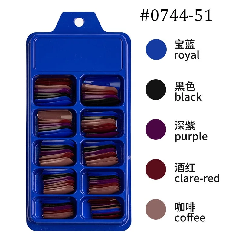 Lamemoria 100/500pcs/opp/box Fake Nails Coffin Nail Tips Press on Nails Natural Clear Long Ballerina DIY False Nail Full Cover-Nail Inspo