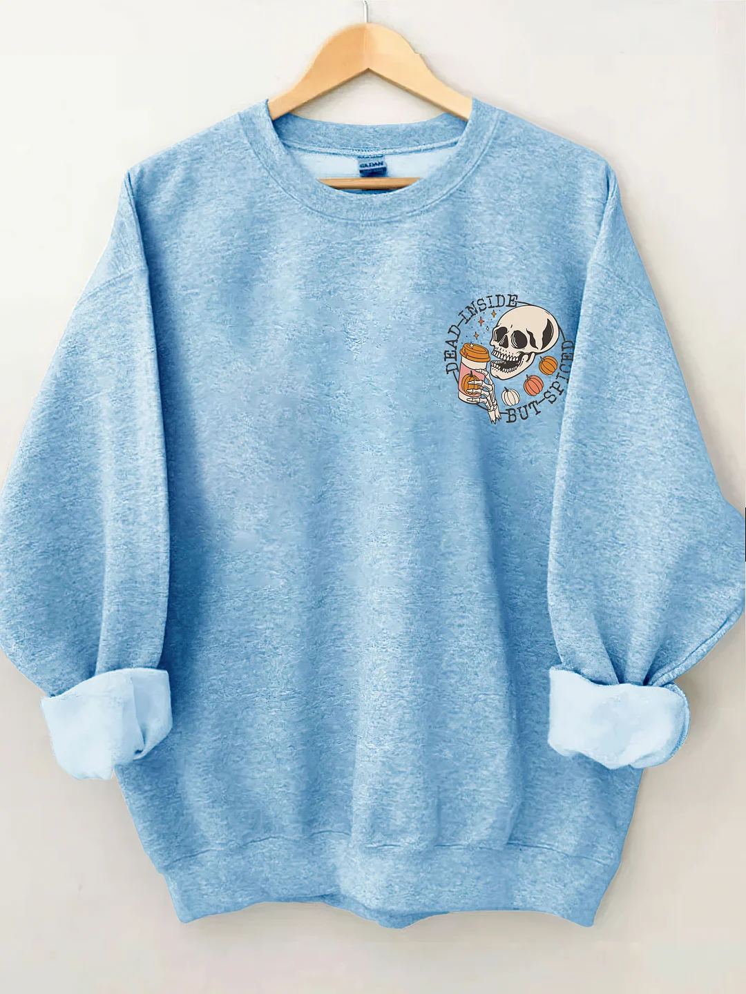 Nightmare Before Coffee Halloween Skeleton Sweatshirt