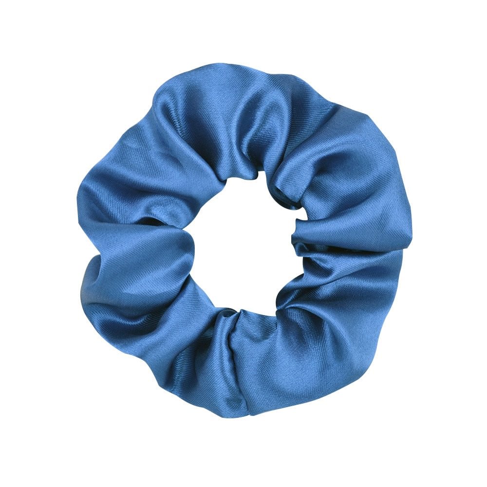 4 inches Women Multicolor Silk Scrunchie Elastic Handmade Hair Band Ponytail Holder Hairband Headband Hair Accessories