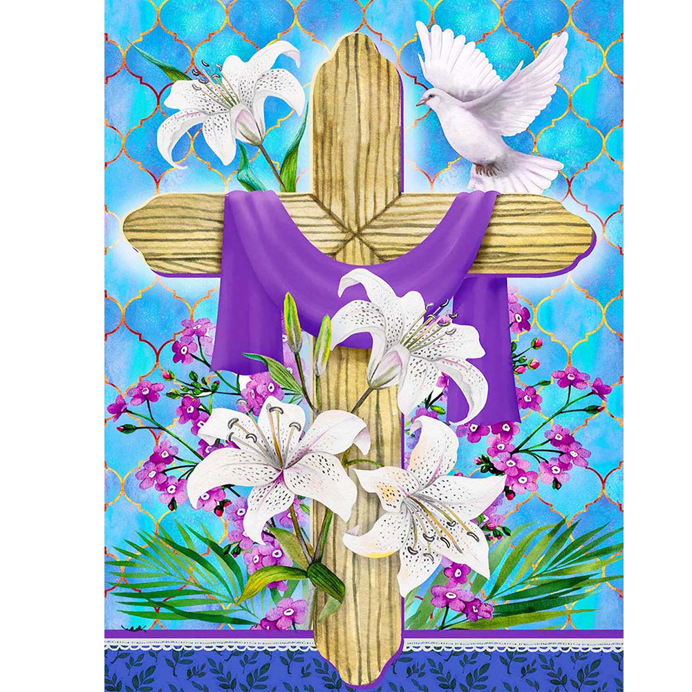 

Lily Cross - Round Drill Diamond Painting - 30*40CM, 501 Original