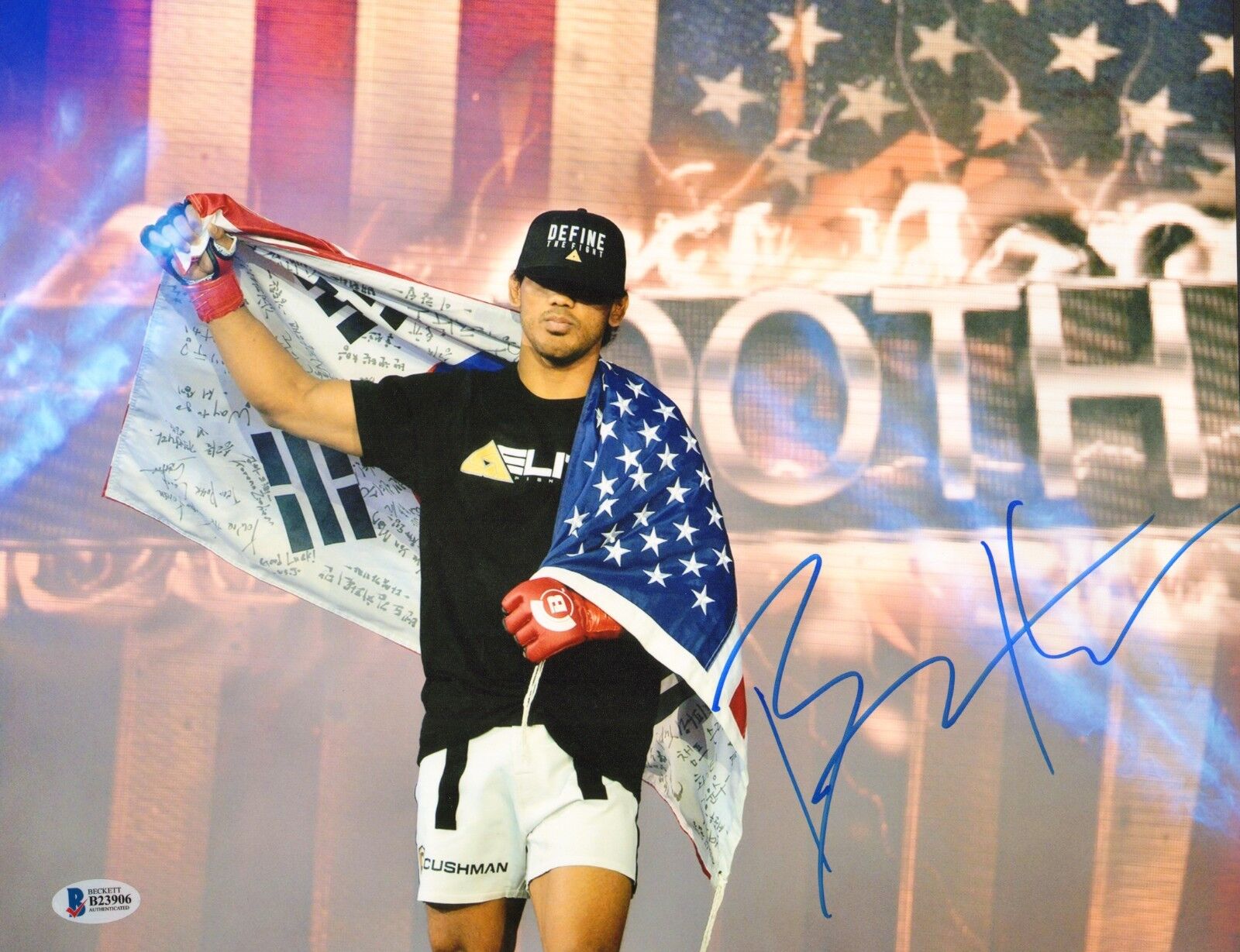 Benson Henderson Signed 11x14 Photo Poster painting BAS COA UFC Bellator MMA Picture Autograph 1