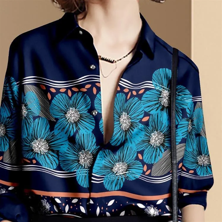 Fashion three-quarter sleeve shirt top