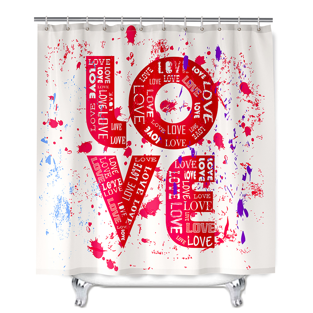 

Home Love - Print Shower Curtain, 180*200cm, 501 Original