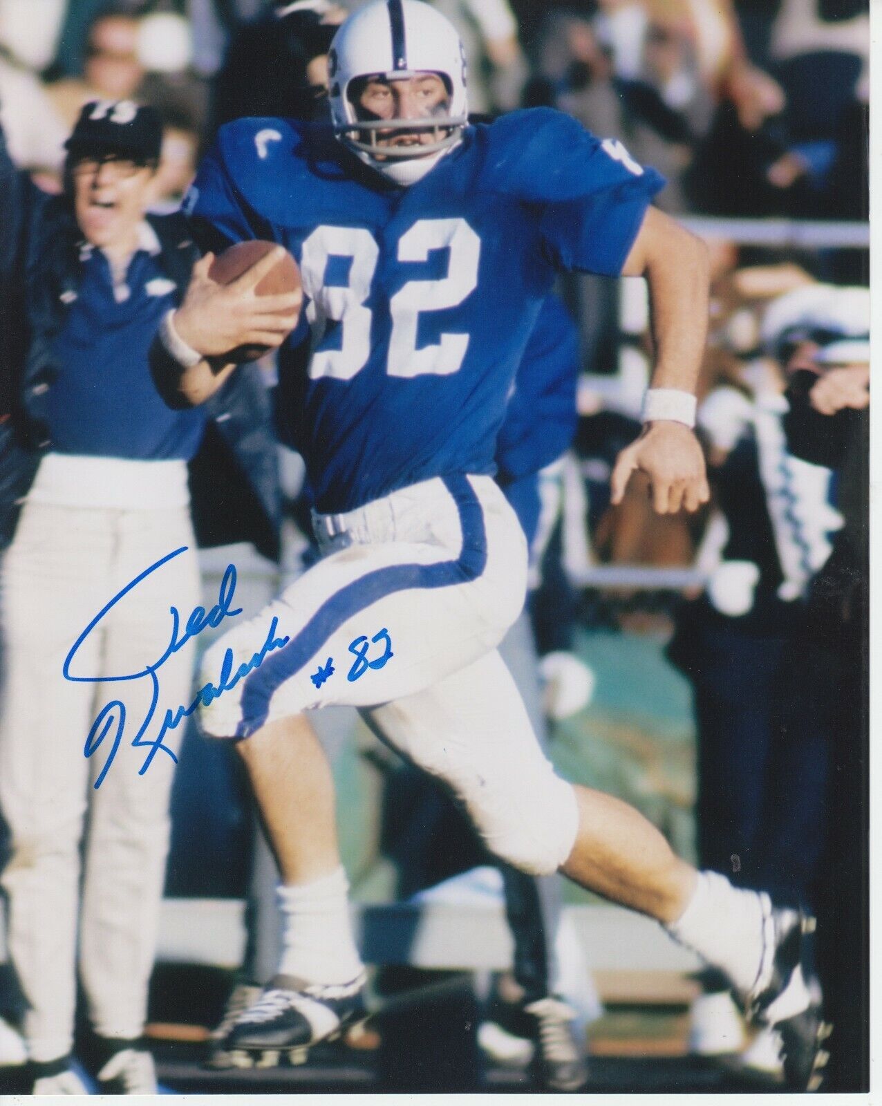 Ted Kwalick 8x10 Signed Photo Poster painting w/ COA Penn State Lions #1