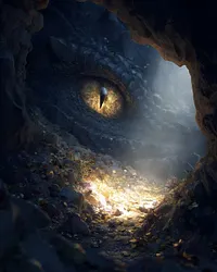 Dragon&rsquo;s Eye in the Cave - Diamond Painting