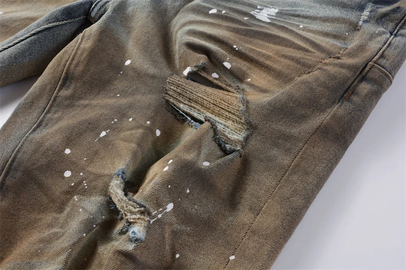 Purple Fashion Jeans 5012