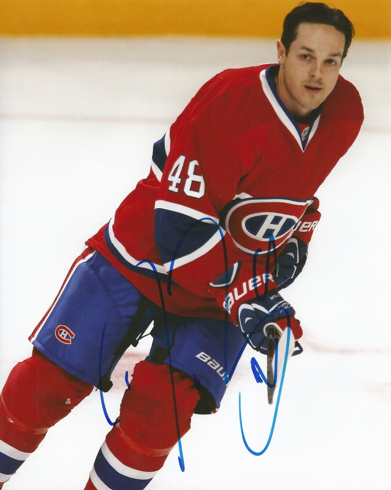 DANIEL BRIERE SIGNED MONTREAL CANADIENS 8x10 Photo Poster painting with COA