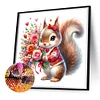 Diamond Painting -DIY Round Dril Heart Rose Squirrel