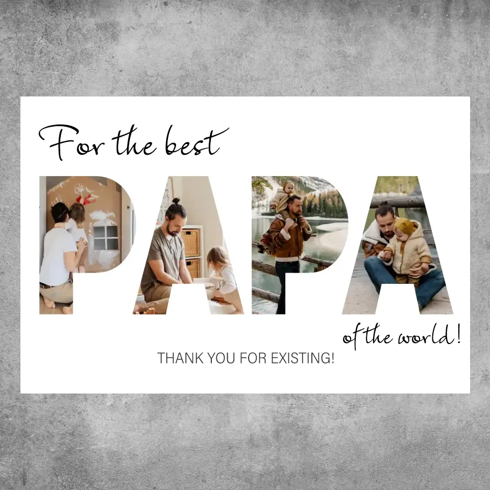  To the world's best dad Personalized poster -50% Off Father's Day Sale