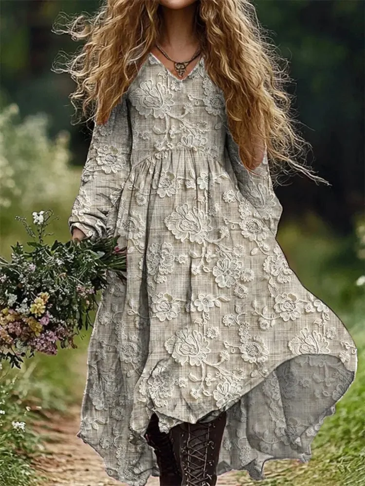 Women's Casual Loose Cotton Dress