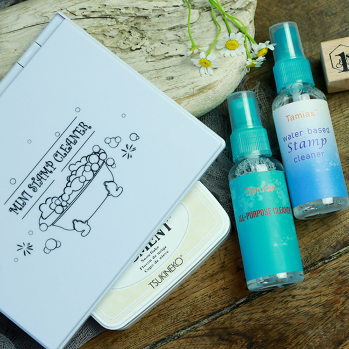 스탬프 클리너 &ndash; 50ml, 세척 트레이 포함