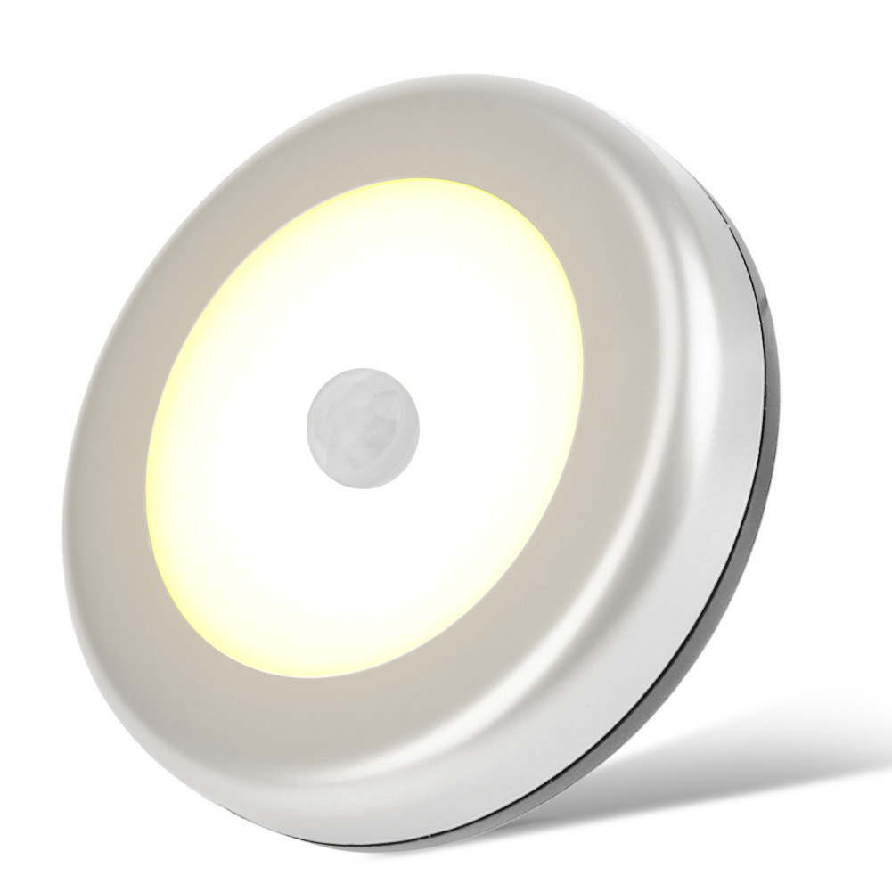 

Round Mini 6LED Body Infrared Induction Battery Corridor-Night Light, 501 Original