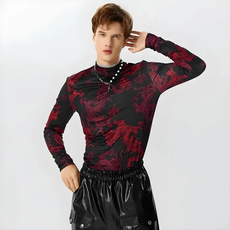 Brownm High Neck Top