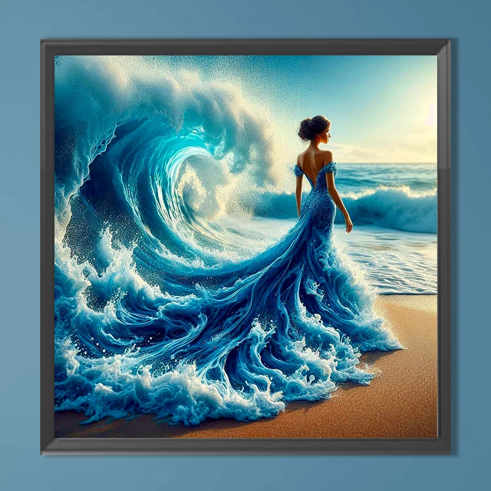 Diamond Painting - Full Round Drill - Waves Beauty(Canvas|40*40cm)