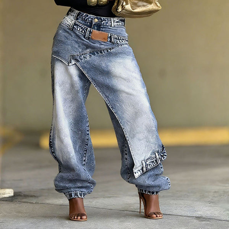 Asymmetric Overlap Jeans elevenforest