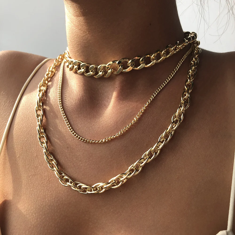   Punk Hip Hop Trend Multilayer Necklace - Neojana