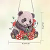 DIY Panda And Rose Diamond Painting Pendant（Single-Sided)