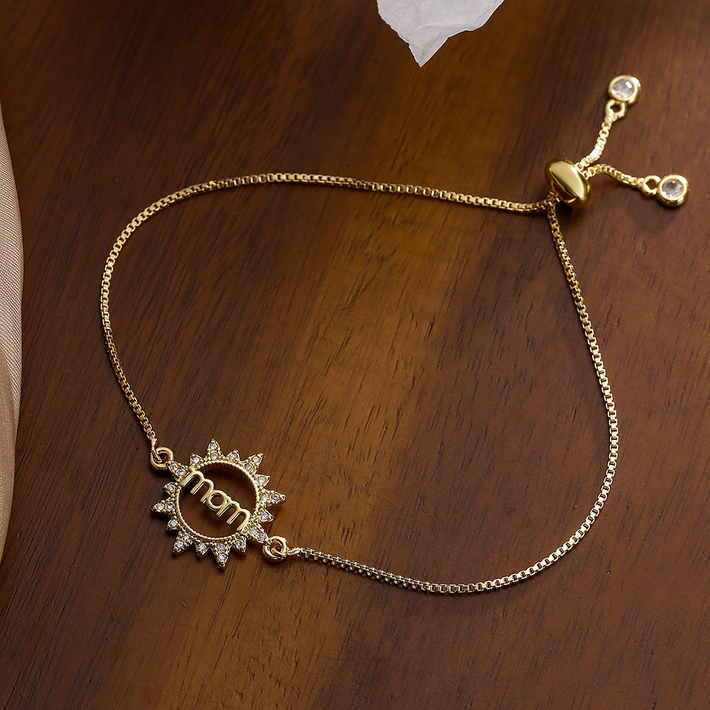 Women Eye Geometric Copper Inlay Bracelets