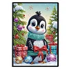 Weihnachtspinguin - 5d DIY Basteln Notizbuch