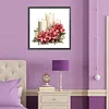 (Multi-Style)Christmas Flowers Candles-Full Round Diamond Painting 30*30CM