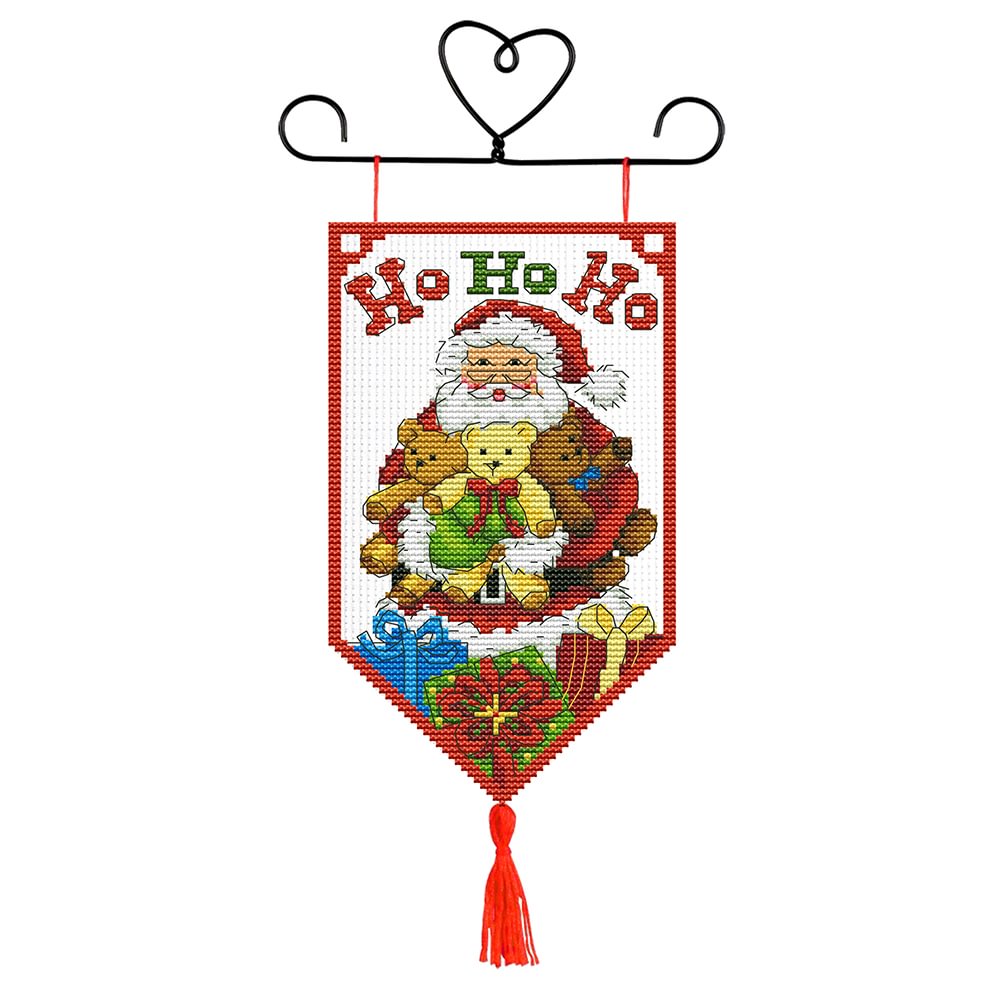 Santa claus - Christmas Door Hang - 14CT Stamped Cross Stitch(23*33cm)