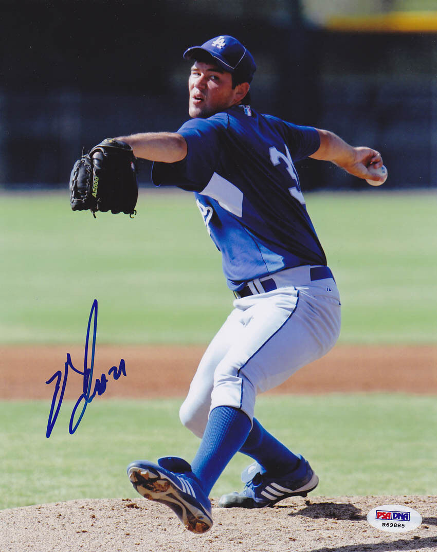 Zach Lee SIGNED 8x10 Photo Poster painting Los Angeles Dodgers RookieGraph PSA/DNA AUTOGRAPHED