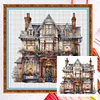 Christmas Cottage - 14CT Counted Cross Stitch - 50*50cm - Xmas