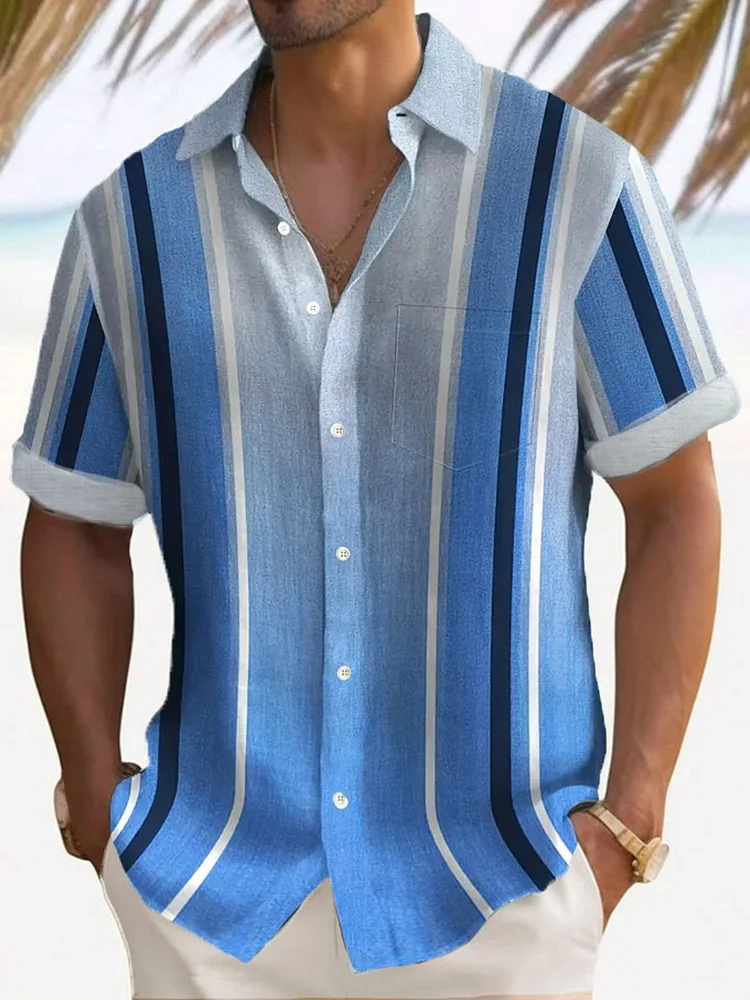 Men's Resort Style Print Shirt