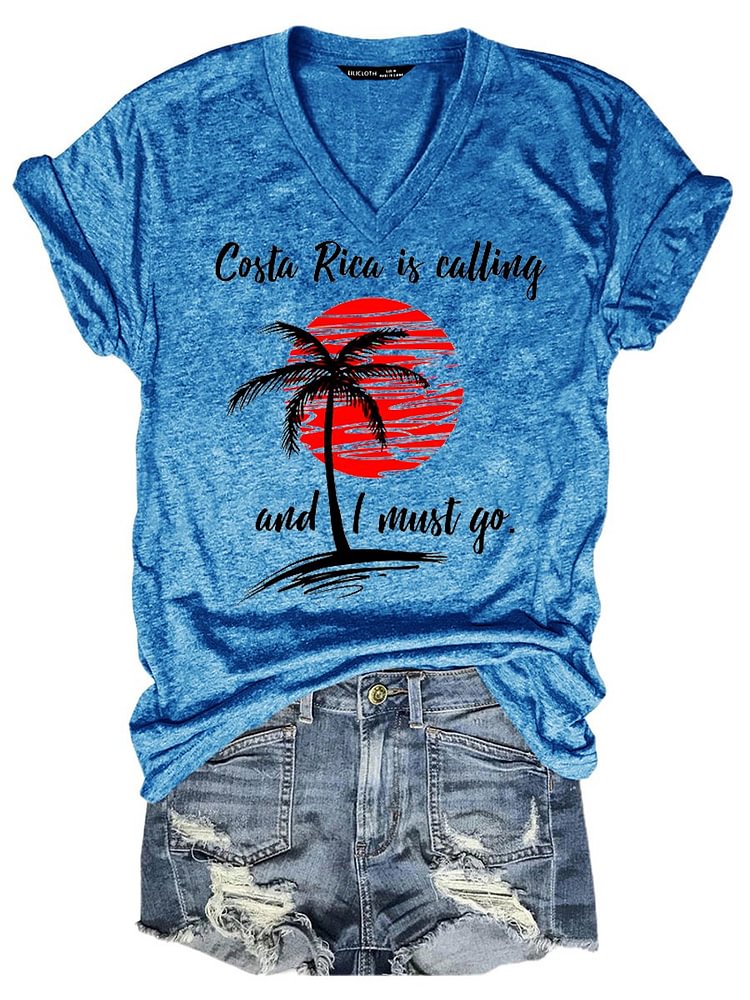 Bestdealfriday Costa Rica Is Calling And I Must Go Women's T-Shirt