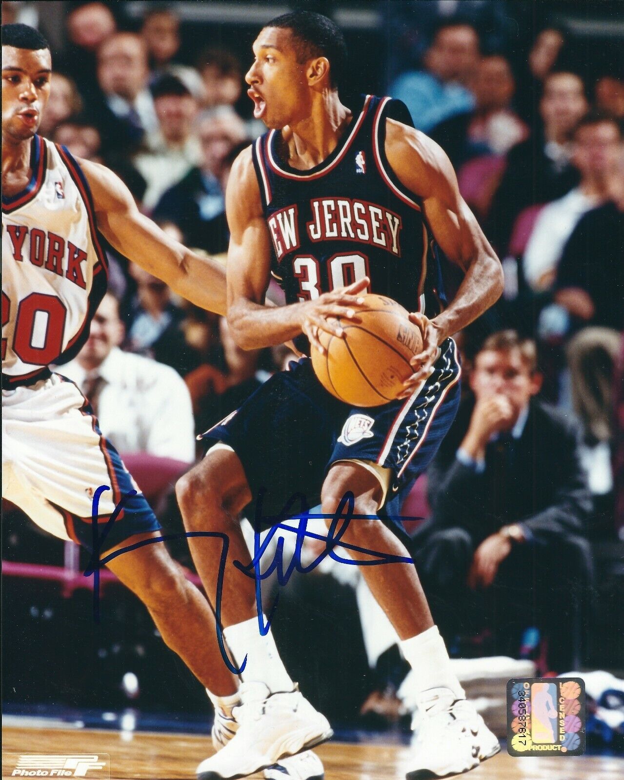 Signed 8x10 KERRY KITTLES New Jersey Nets Autographed Photo Poster painting w/COA