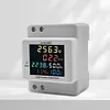 6IN1 DIN-Rail AC Volt Monitor Digital Active Power Factor Energy Meter 110V 220V
