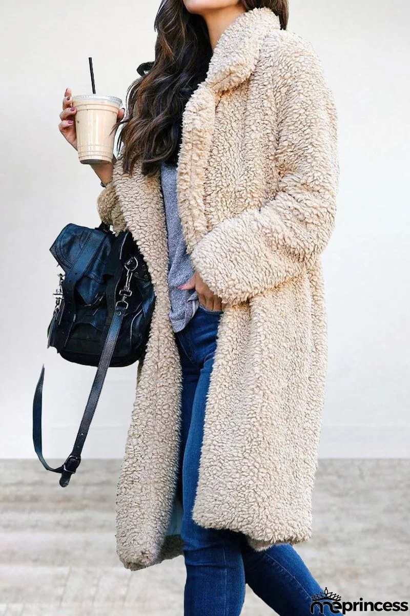 Casual Solid Patchwork Turndown Collar Outerwear