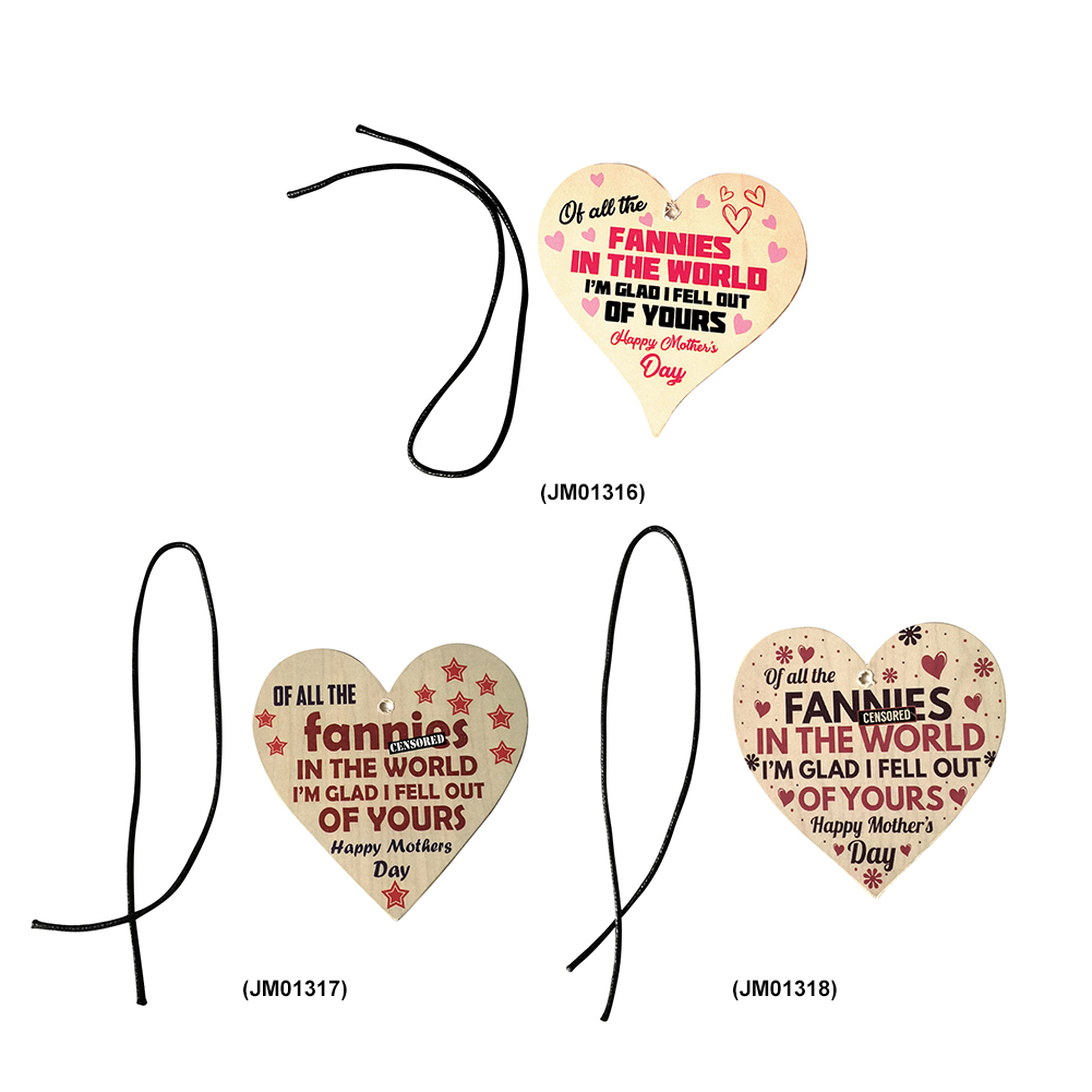 

Wooden Sign Love Heart Mum Thank Words Plaque Mothers Day Gifts Hang Tag, Jm01318, 501 Original